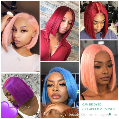 613 blonde 13x4 deep part lace frontal bob wigs brazilian virgin human hair lace frontal short bob wigs 613 blonde bob wig